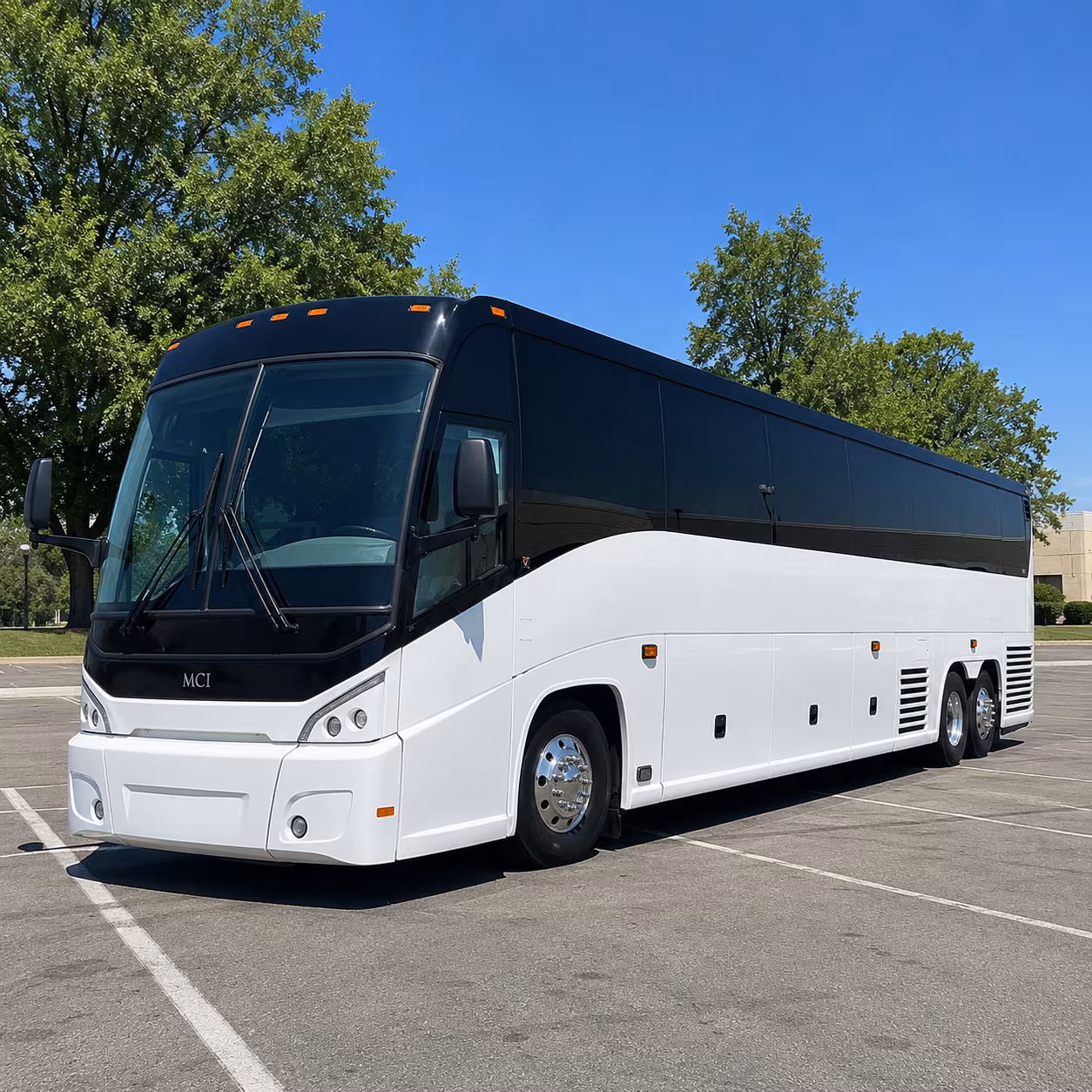 charter buses for franklin barn and estate wedding venues
