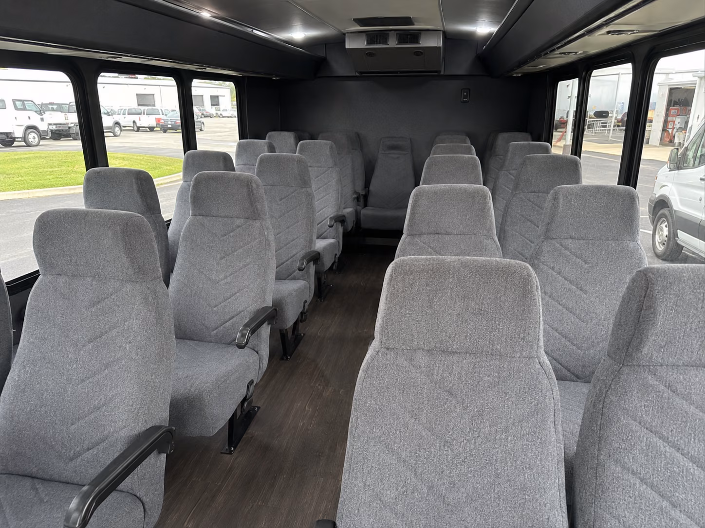 franklin 20 passenger minibus inside
