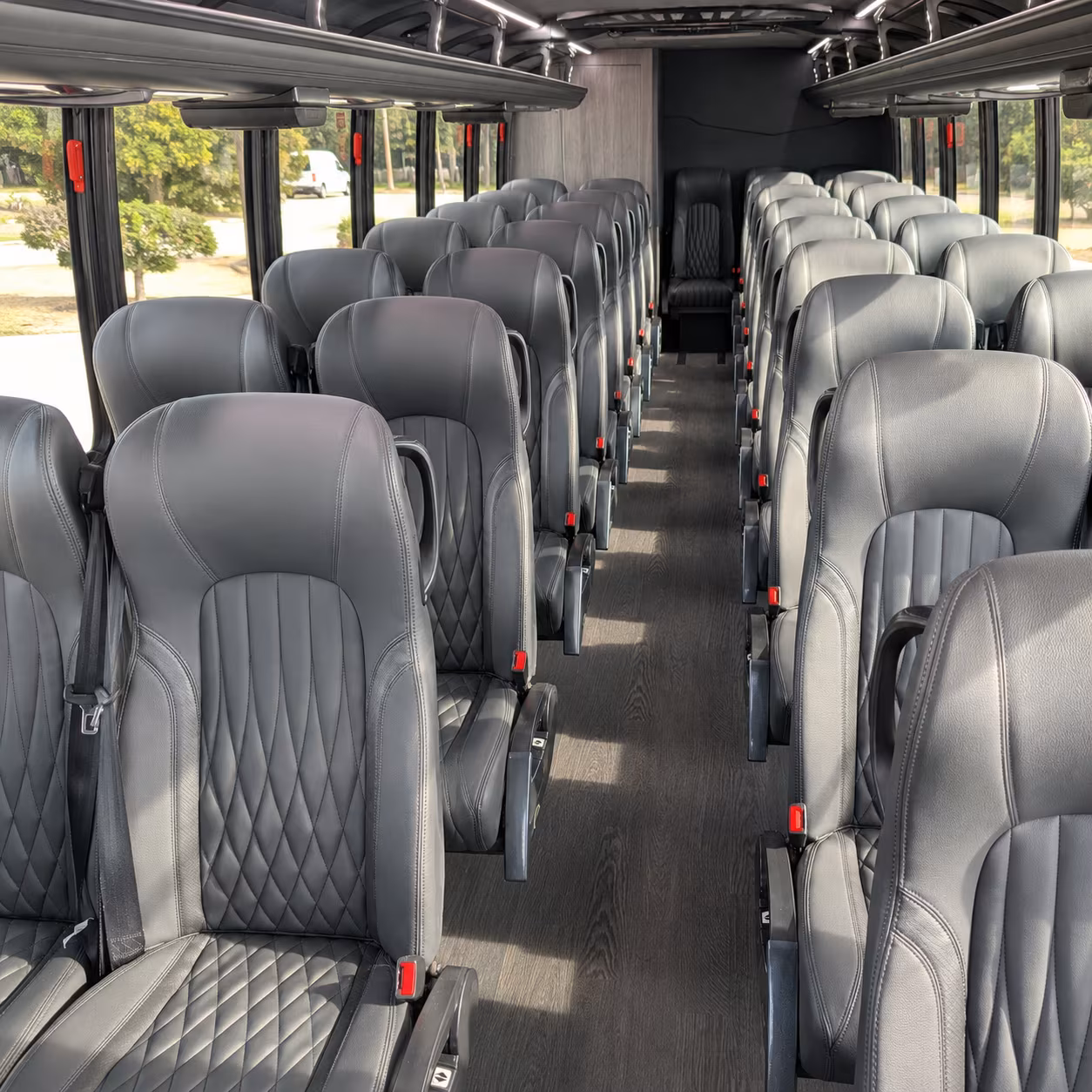 franklin 25 passenger minibus interior