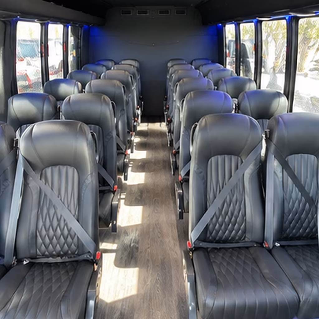 franklin 35 passenger minibus interior