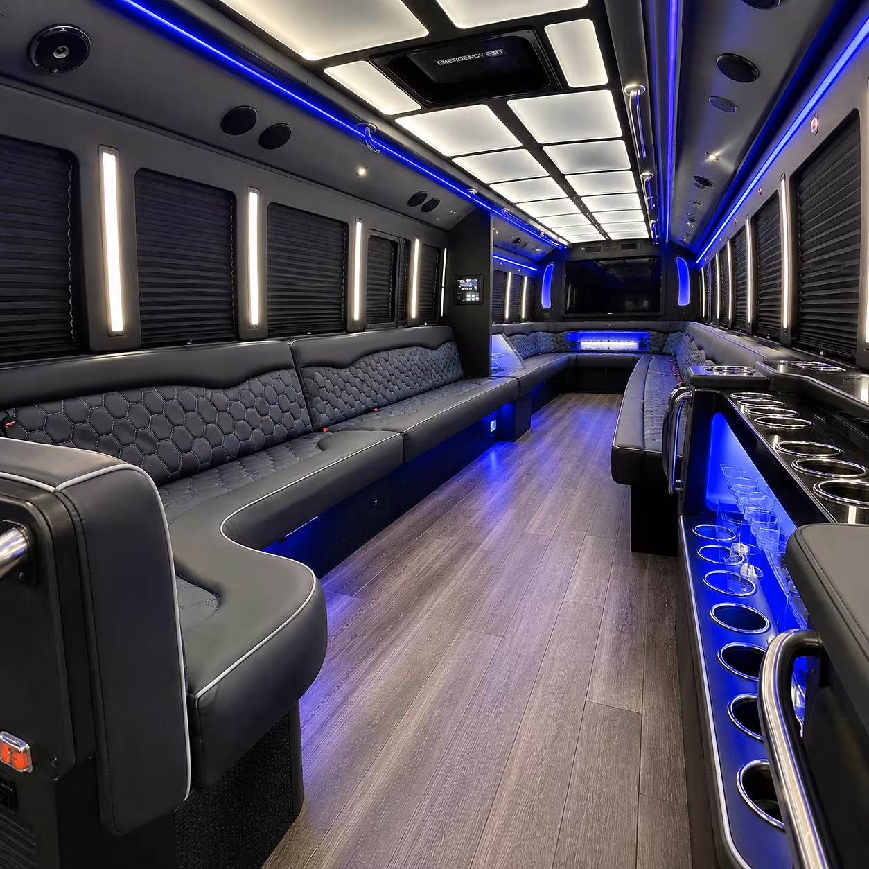 franklin party bus rentals inside
