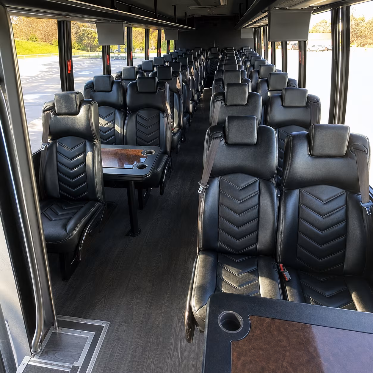 franklin private event transportation onboard seating